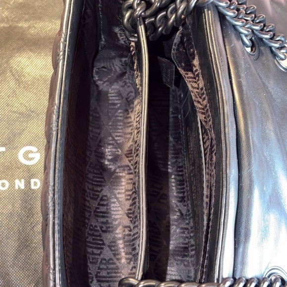 Kurt Geiger Black on Black London Kensington 17 Drench Leather Bag 🖤 - Picture 12 of 15